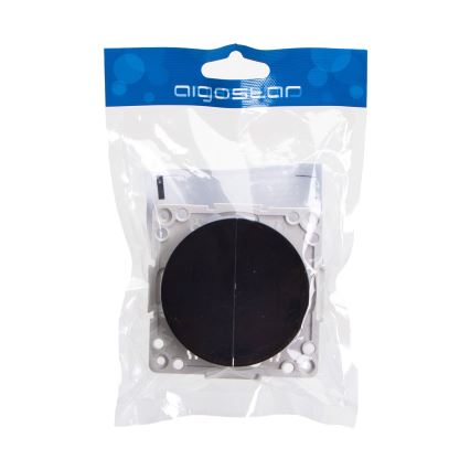Aigostar - Διπλός διακόπτης χωρίς πλαίσιο, αρ. 1, μαύρος