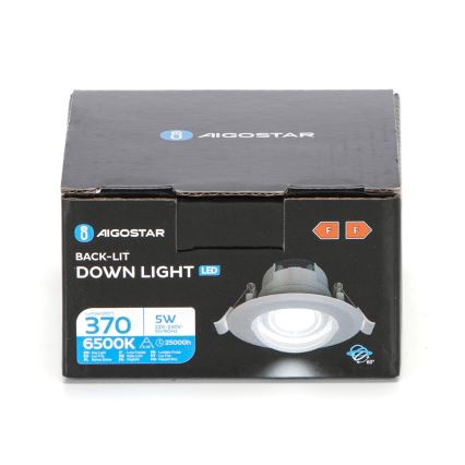 Aigostar - Εντοιχισμένο φωτιστικό οροφής LED/5W/230V 6500K διάμ. 8,5 cm λευκό