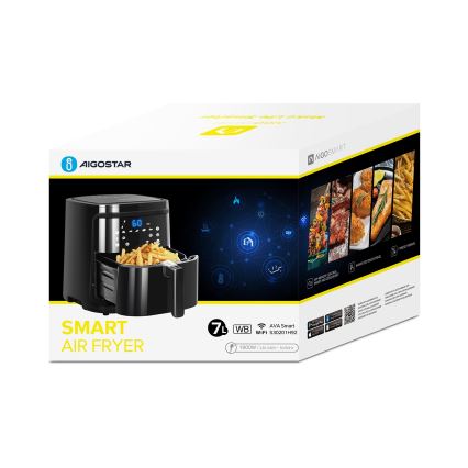 Aigostar - Έξυπνη φριτέζα αέρος 7l 1900W/230V/60min Wi-Fi