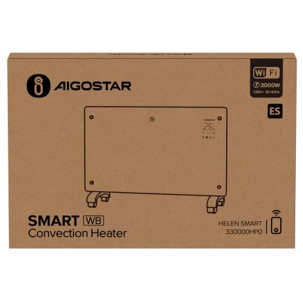 Aigostar - Έξυπνος ηλεκτρικός θερμαντήρας/κονβέκτορας 2000W Wi-Fi