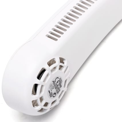 Aigostar - Επαναφορτιζόμενος ανεμιστήρας λαιμού 4W/5V 2000mAh λευκό