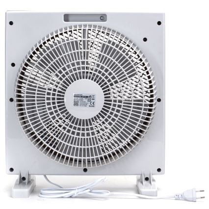 Aigostar - Επιδαπέδιος ανεμιστήρας 35W/230V διάμ. 30 εκ. λευκό/γκρι
