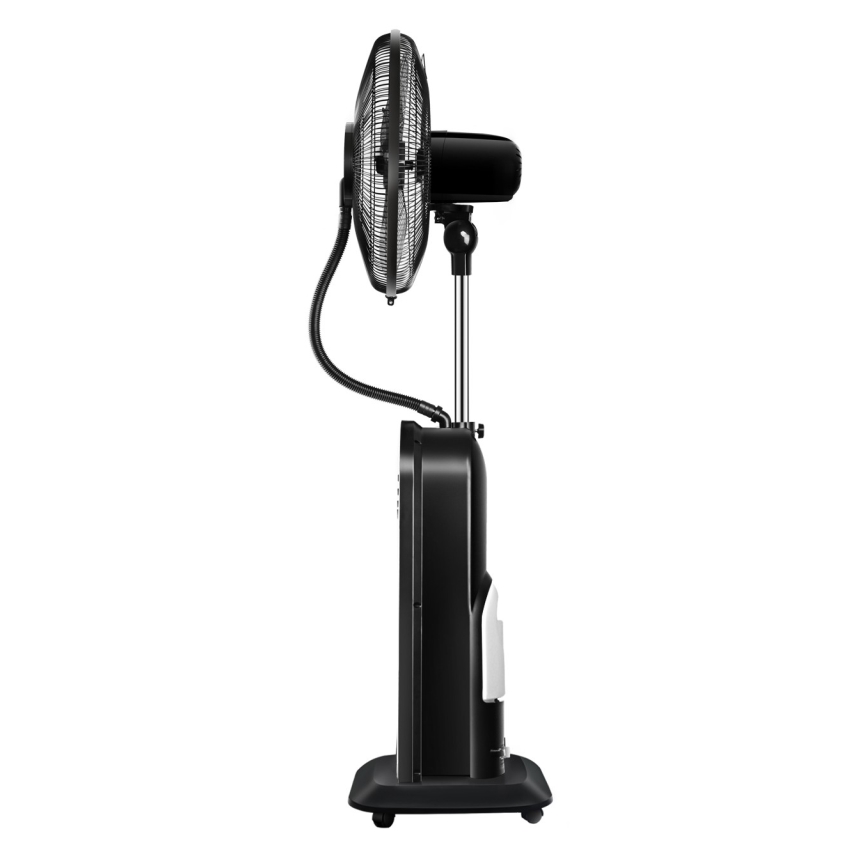 Aigostar - Επιδαπέδιος ανεμιστήρας με εφέ ομίχλης 95W/230V μαύρο/γκρι + τηλεχειριστήριο