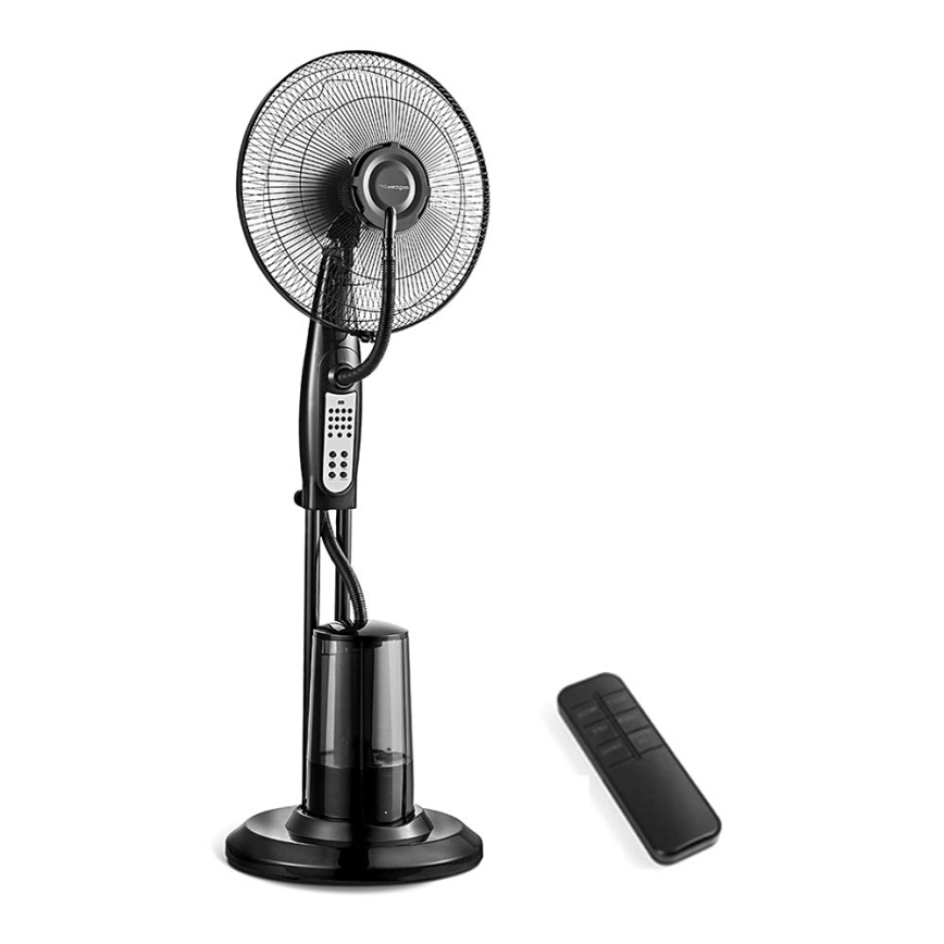 Aigostar - Επιδαπέδιος ανεμιστήρας υδρονέφωσης 75W/230V + RC