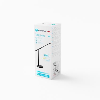 Aigostar - Επιτραπέζια λάμπα αφής dimming LED LED/8W/230V 3000-6000K μαύρο