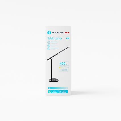 Aigostar - Επιτραπέζια λάμπα αφής dimming LED LED/8W/230V 3000-6000K μαύρο