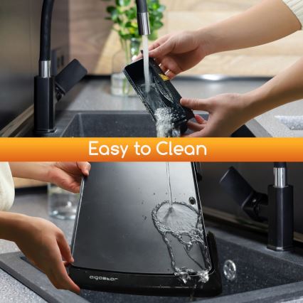 Aigostar - Επιτραπέζιο ηλεκτρικό γκριλιέρα 2000W/230V μαύρο