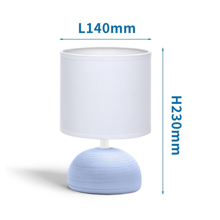 Aigostar - Επιτραπέζιο φωτιστικό 1xE14/40W/230V μπλε/λευκό