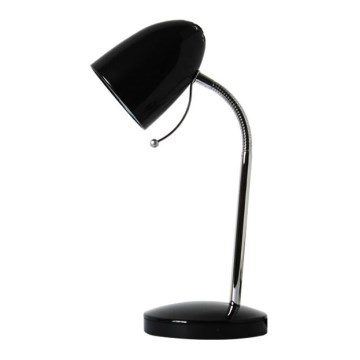 Aigostar - Επιτραπέζιο φωτιστικό 1xE27/36W/230V μαύρο/γυαλιστερό χρώμιο