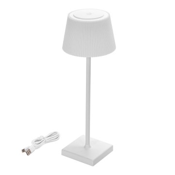 Aigostar - Επιτραπέζιο φωτιστικό LED dimmable εξωτερικού χώρου επαναφορτιζόμενο LED/4W/5V 3600mAh λευκό IP54