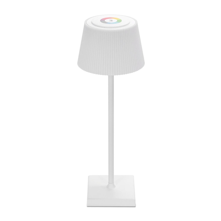 Aigostar - Επιτραπέζιο φωτιστικό LED RGBW dimmable εξωτερικού χώρου επαναφορτιζόμενο LED/4W/5V 3600mAh λευκό IP54