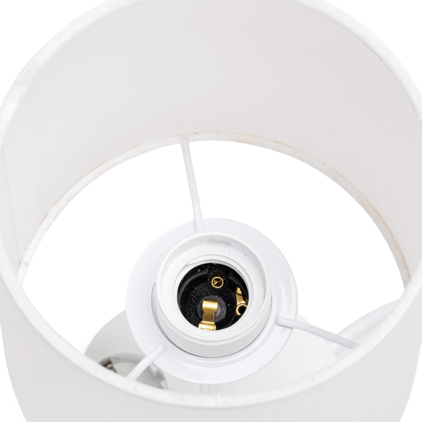 Aigostar - Επιτραπέζιο φωτιστικό με πρίζες 1xE27/60W/230V λευκό