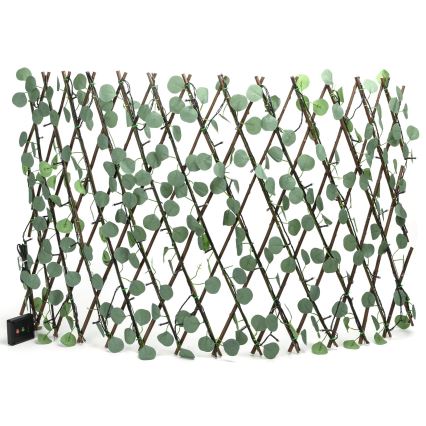 Aigostar - Ηλιακά λαμπάκια LED 102xLED/2x0,7m IP65 300 mAh θερμό λευκό ευκάλυπτος