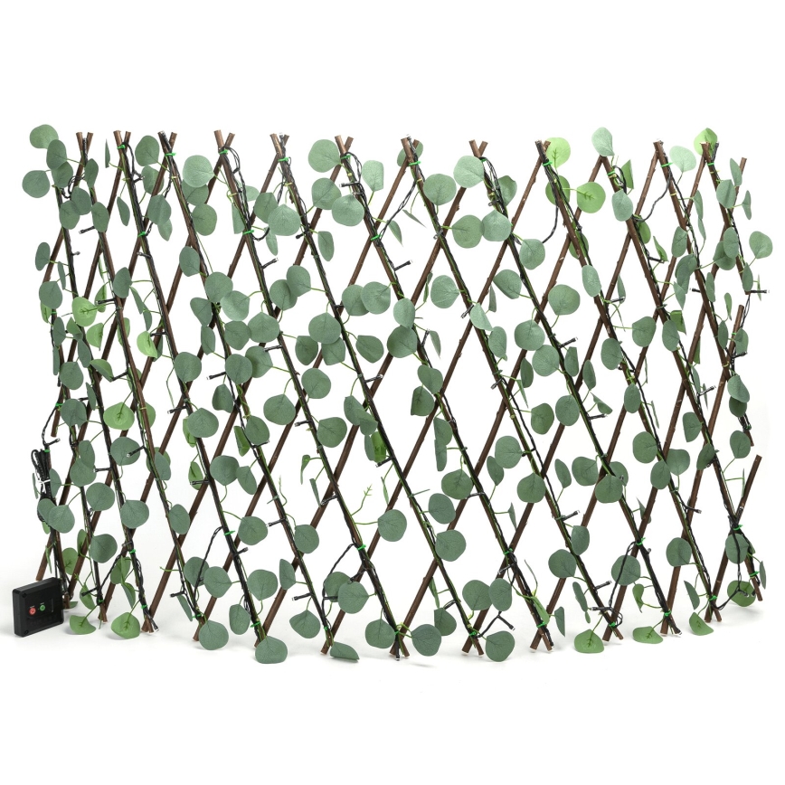Aigostar - Ηλιακά λαμπάκια LED 102xLED/2x0,7m IP65 300 mAh θερμό λευκό ευκάλυπτος