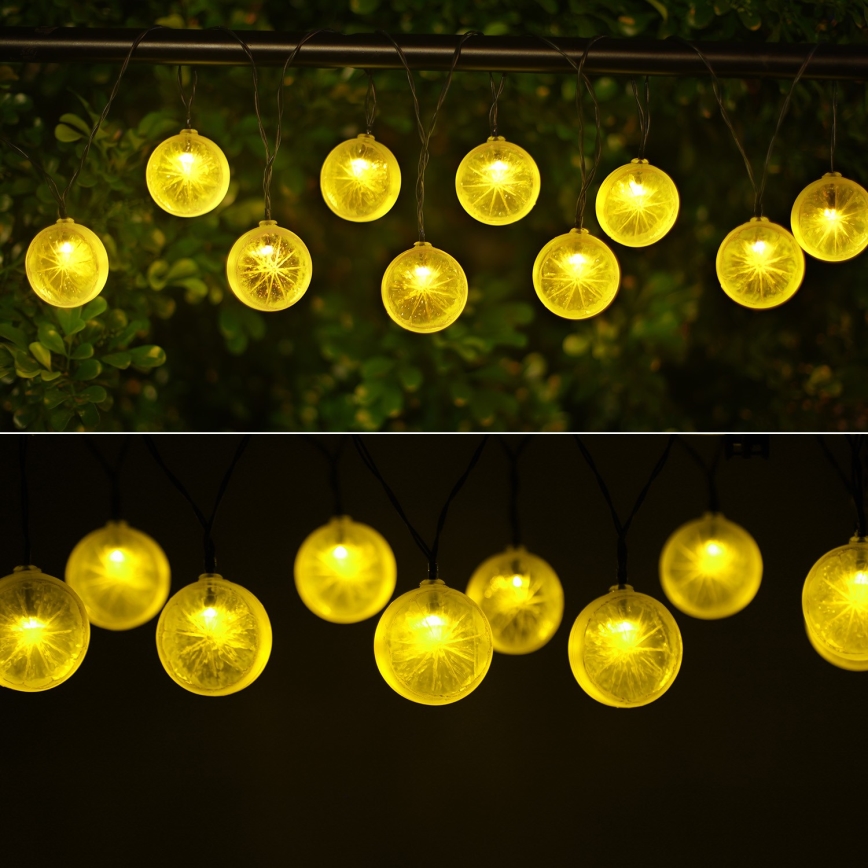 Aigostar - Ηλιακά λαμπάκια LED 10xLED/3,8m IP44 600 mAh θερμό λευκό