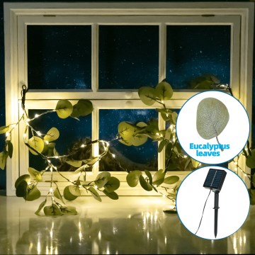 Aigostar - Ηλιακά λαμπάκια LED 110xLED/4m IP65 θερμό λευκό ευκάλυπτος