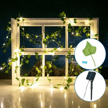 Aigostar - Ηλιακά λαμπάκια LED 50xLED/7m IP65 θερμό λευκό ivy