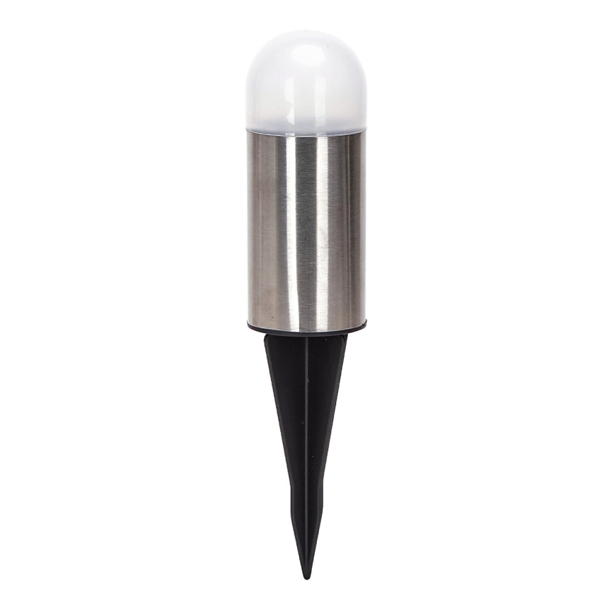 Aigostar - Ηλιακή λάμπα LED LED/0,006W/1,2V 20cm ματ χρώμιο 40 mAh 6500K IP44
