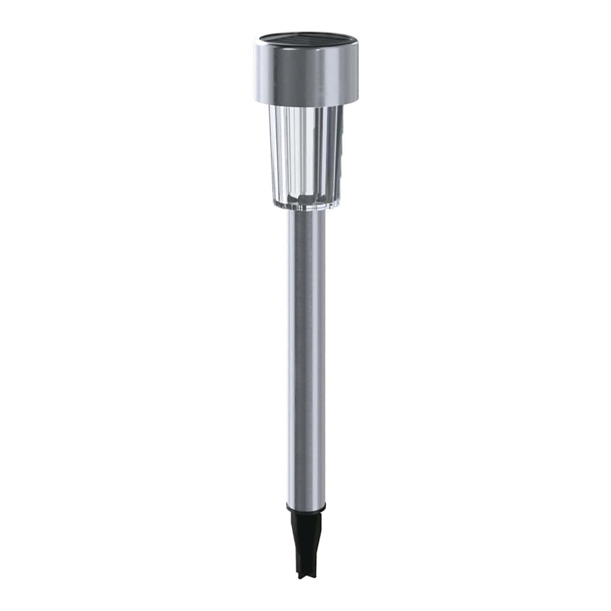Aigostar - Ηλιακή λάμπα LED LED/0,006W/1,2V 29,5 cm 40 mAh ματ χρώμιο 6500K IP44