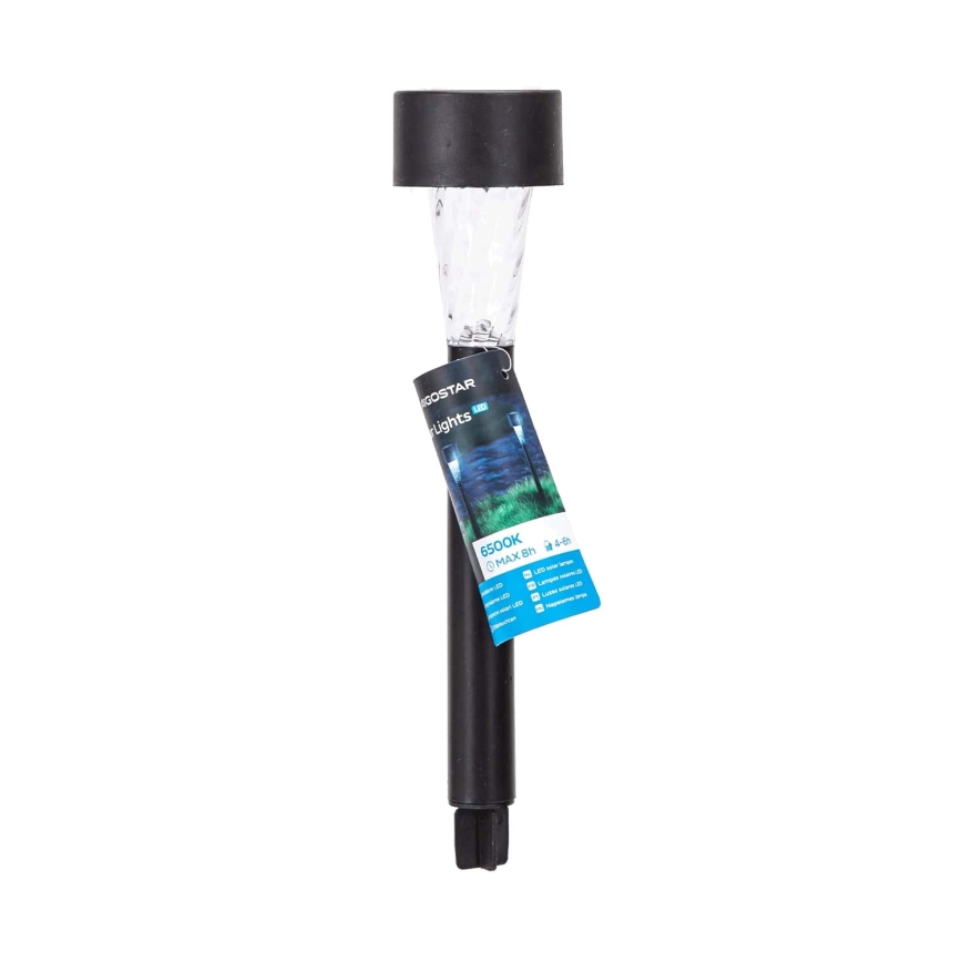 Aigostar - Ηλιακή λάμπα LED LED/0,006W/1,2V 40 mAh 29,5 cm μαύρο 6500K IP44