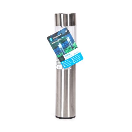 Aigostar - Ηλιακή λάμπα LED LED/0,006W/1,2V 31,5 cm 100 mAh ματ χρώμιο 6500K IP44