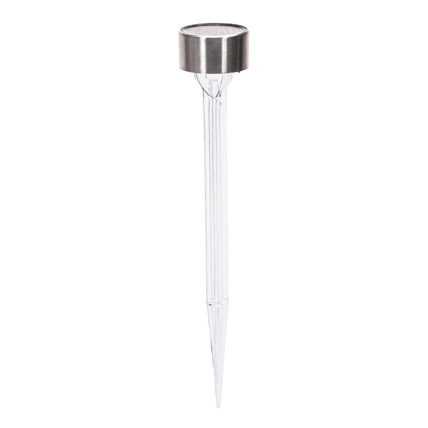 Aigostar - Ηλιακή λάμπα LED LED/0,006W/1,2V 32cm ματ χρώμιο 200 mAh 2700K IP44