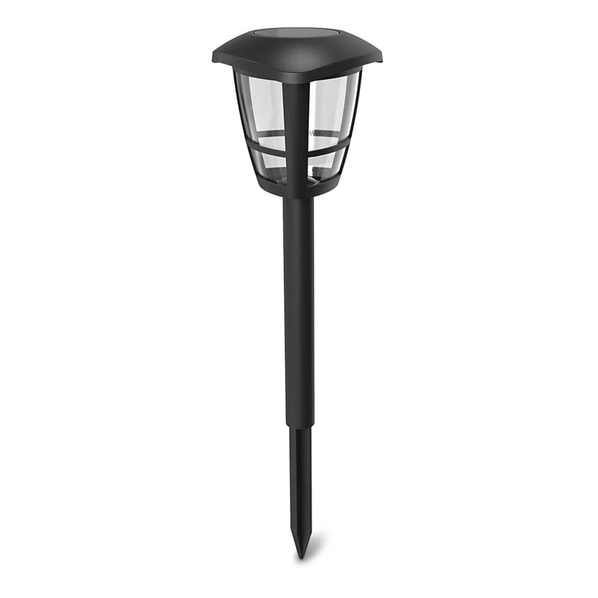 Aigostar - Ηλιακή λάμπα LED LED/0,06W/2V 100 mAh 33,8 cm 6500K IP44 μαύρο