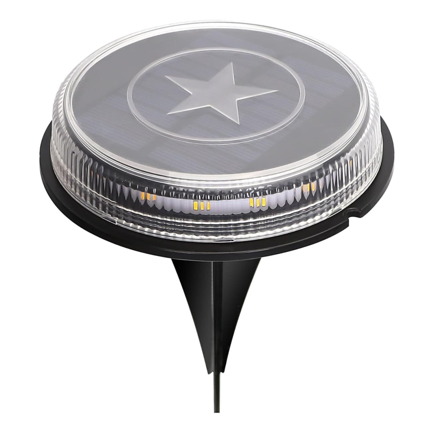 Aigostar - Ηλιακή λάμπα LED LED/0,6W/5,5V 24,5 cm 500 mAh 3200K IP66 μαύρο