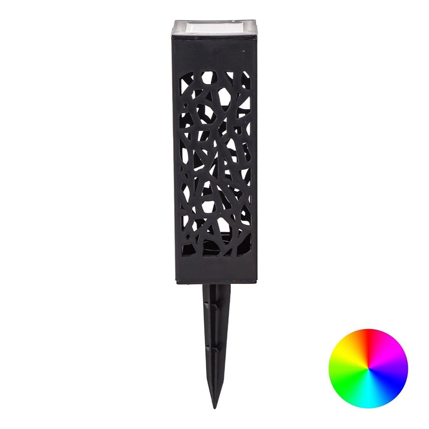 Aigostar - Ηλιακή λάμπα LED RGB LED/0,006W/1,2V 28,5cm μαύρο  IP44 100 mAh