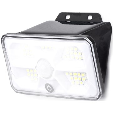 Aigostar - Ηλιακή λάμπα LED με αισθητήρα LED/3,7V 6500K 500 mAh IP65 μαύρη