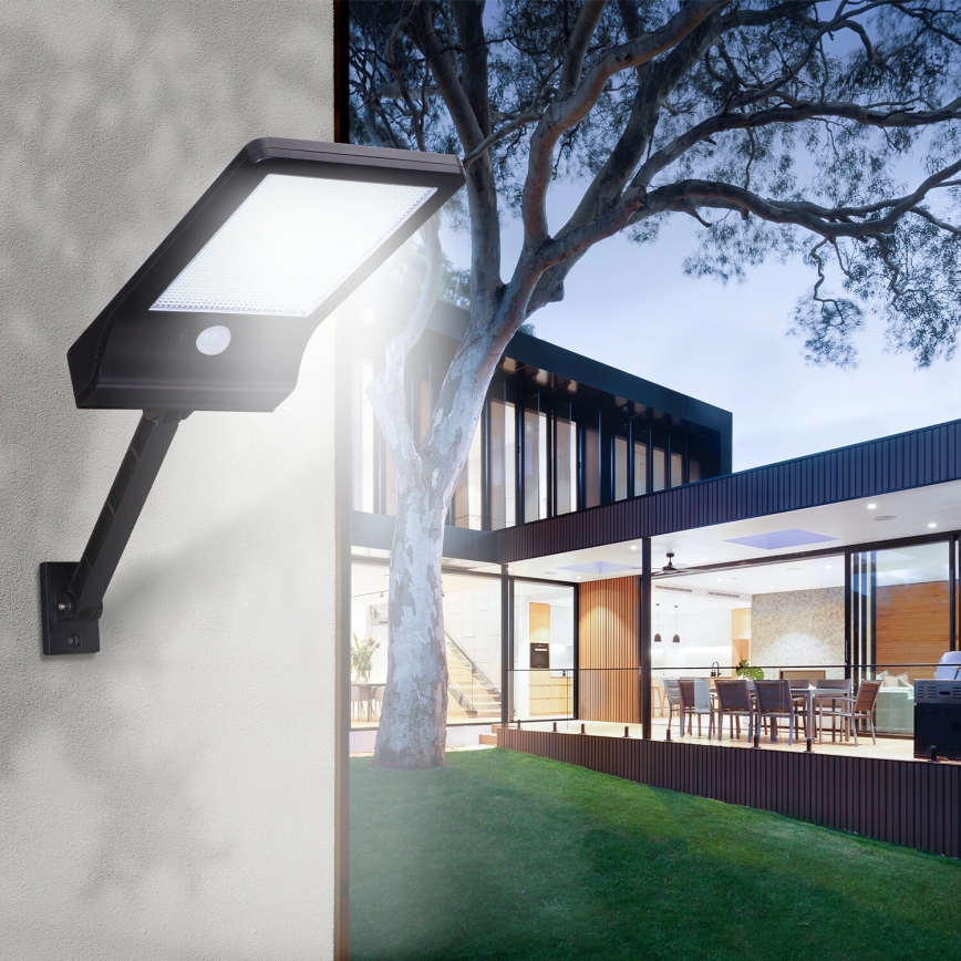 Aigostar - LED Ηλιακό φωτιστικό κήπου με αισθητήρα LED/3W/3,7V1800 mAh IP44 3000/4000/5000K + τηλεχειριστήριο