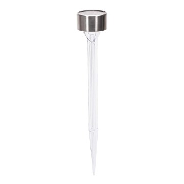 Aigostar - Ηλιακό LED Φωτιστικό LED/0,006W/1,2V 32εκ ματ χρώμιο 200 mAh 2700K IP44