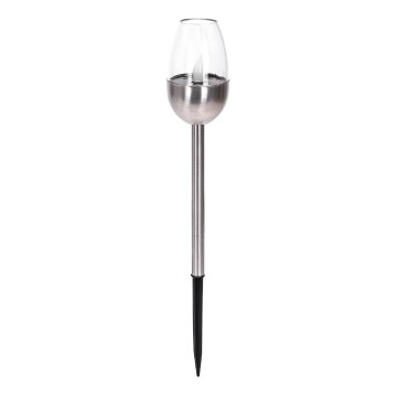 Aigostar - Ηλιακό LED Φωτιστικό LED/0,006W/1,2V 38,2cm ματ χρώμιο 2700K IP44 40 mAh