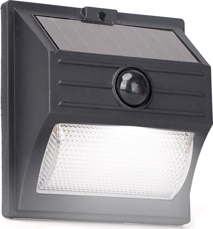 Aigostar - Ηλιακό LED φωτιστικό με αισθητήρα LED/3,7V 6500K 500 mAh IP65 μαύρο