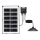 Aigostar - Ηλιακό κρεμαστό φωτιστικό LED LED/35W/12V 3000 mAh 6500K διάμετρος 15 cm + τηλεχειριστήριο