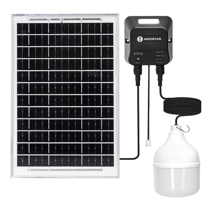 Aigostar - Ηλιακό κρεμαστό φωτιστικό LED LED/70W/12V 6000 mAh 6500K διάμετρος 12 cm + τηλεχειριστήριο