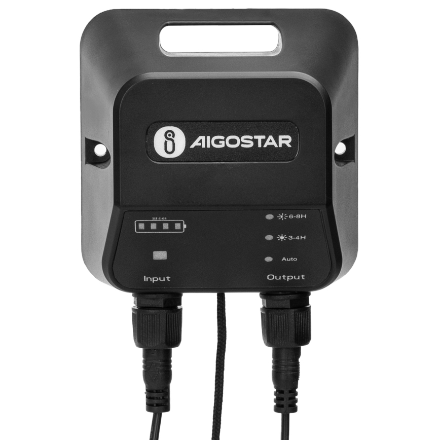 Aigostar - Ηλιακό κρεμαστό φωτιστικό LED με αισθητήρα 2xLED/35W/12V 6000 mAh 6500K διάμετρος 15 cm + τηλεχειριστήριο