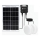 Aigostar - Ηλιακό φωτιστικό LED 2xLED/35W/12V 6000 mAh 6500K διάμετρος 16,8 cm + τηλεχειριστήριο