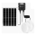 Aigostar - Ηλιακό φωτιστικό LED 2xLED/70W/12V 12000 mAh 6500K διάμετρος 20,5 cm + τηλεχειριστήριο