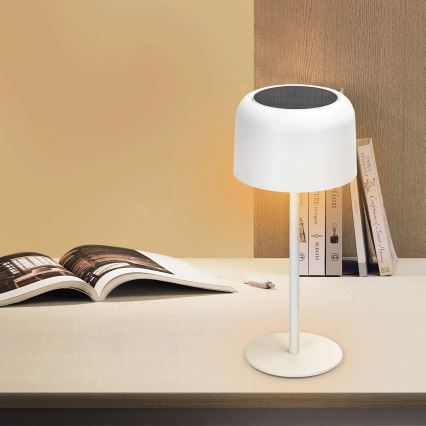 Aigostar - Ηλιακό φωτιστικό LED dimmable επαναφορτιζόμενο LED / 3W / 5V 2200mAh λευκό IP54