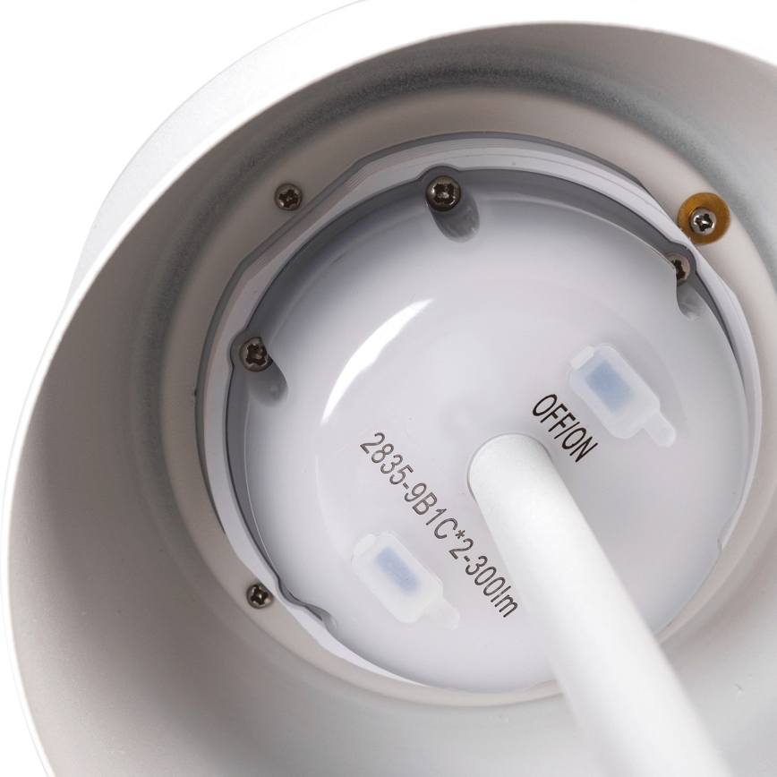 Aigostar - Ηλιακό φωτιστικό LED dimmable επαναφορτιζόμενο LED / 3W / 5V 2200mAh λευκό IP54