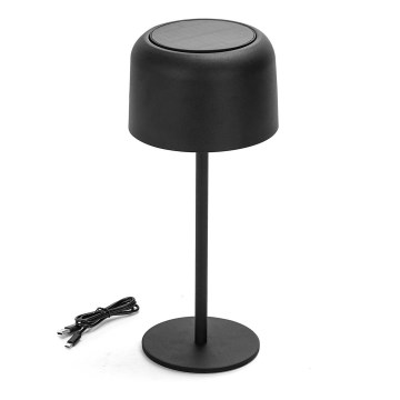 Aigostar - Ηλιακό φωτιστικό LED dimmable επαναφορτιζόμενο LED / 3W / 5V 2200mAh μαύρο IP54