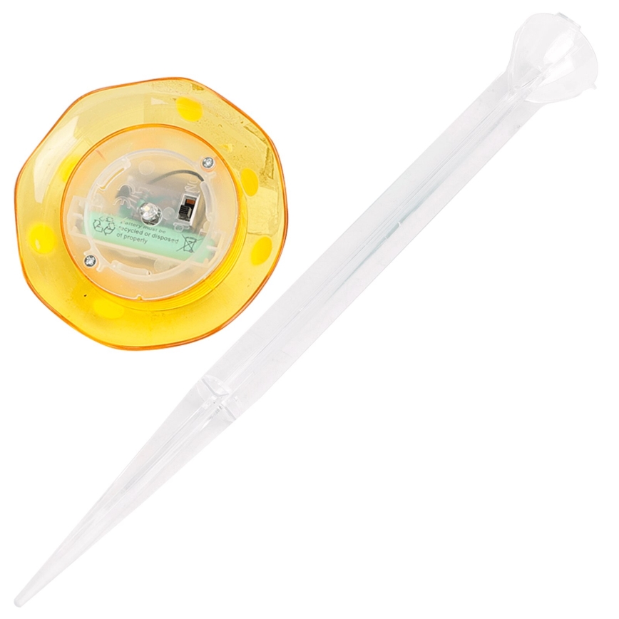 Aigostar - Ηλιακό φωτιστικό LED LED/0,006W/1,2V 100 mAh 2700K IP44 κίτρινο