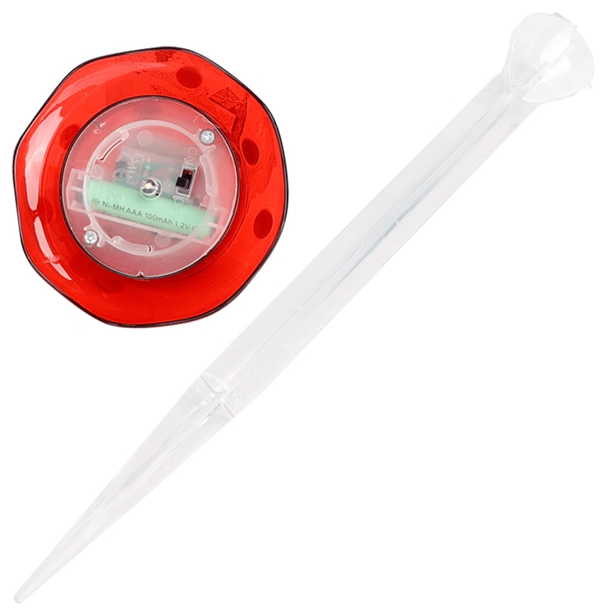 Aigostar - Ηλιακό φωτιστικό LED LED/0,006W/1,2V 100 mAh 2700K IP44 κόκκινο