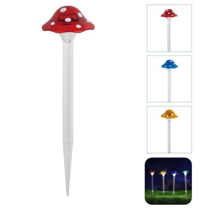 Aigostar - Ηλιακό φωτιστικό LED LED/0,006W/1,2V 100 mAh 2700K IP44 κόκκινο