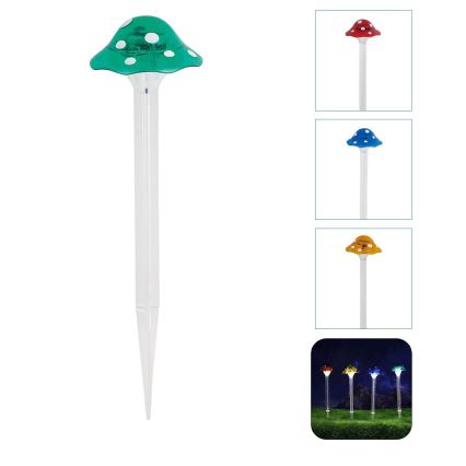 Aigostar - Ηλιακό φωτιστικό LED LED/0,006W/1,2V 100 mAh 2700K IP44 πράσινο
