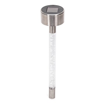Aigostar - Ηλιακό φωτιστικό LED LED/0,006W/1,2V 36,7cm ματ χρώμιο 2700K 40 mAh IP44