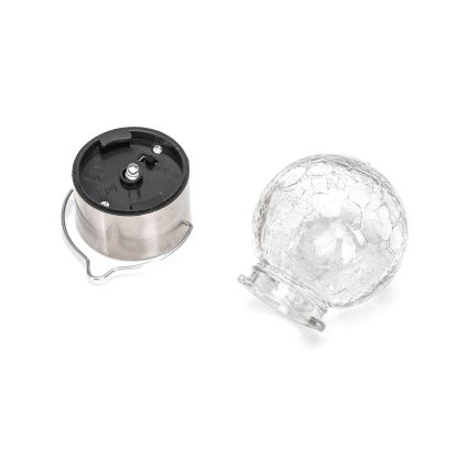 Aigostar - Ηλιακό φωτιστικό LED LED/0,006W/1,2V διάμετρος 6 cm 100 mAh 6500K IP44