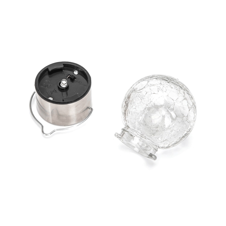 Aigostar - Ηλιακό φωτιστικό LED LED/0,006W/1,2V διάμετρος 6 cm 100 mAh 6500K IP44