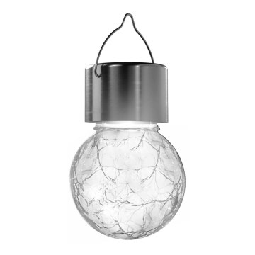 Aigostar - Ηλιακό φωτιστικό LED LED/0,006W/1,2V ματ χρώμιο 6500K IP44